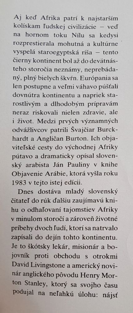 Stanley hľadá Livingstona / Ins dunkle Afrika