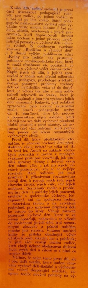 ABC rodinné výchovy 1. / Dítě předškolního věku