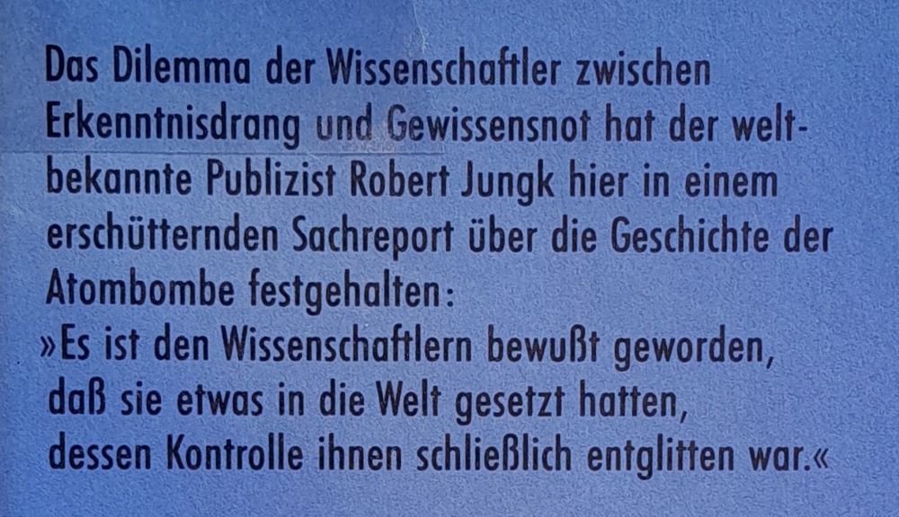 Heller als tausend Sonnen / Das Schicksal der Atomforscher
