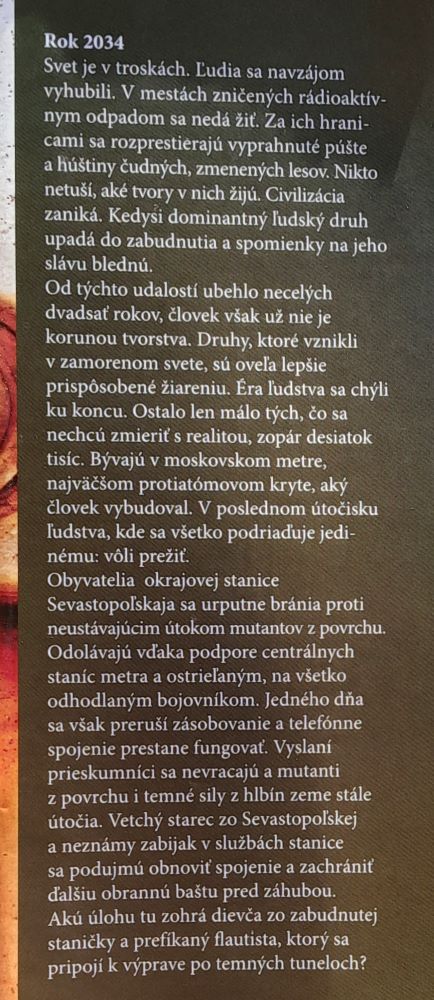 Metro 2034 / postapokaliptický svet