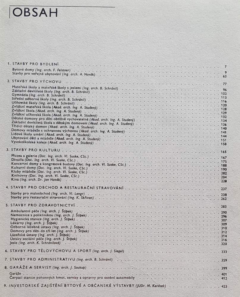 Projektování staveb bytových a občanských