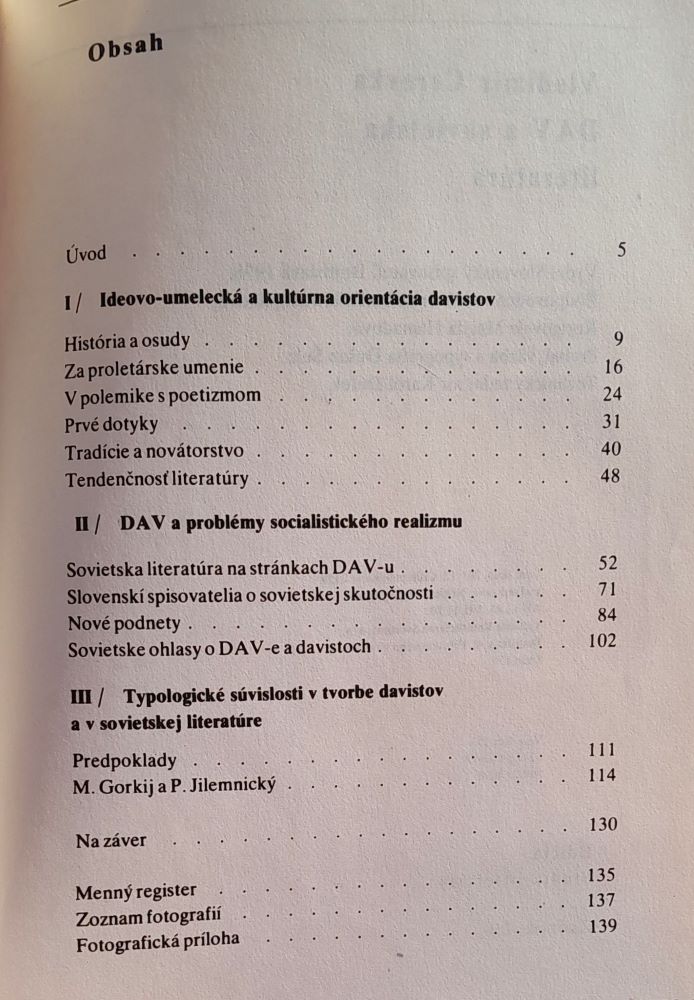 Dav a sovietska literatúra / Studia litteraria