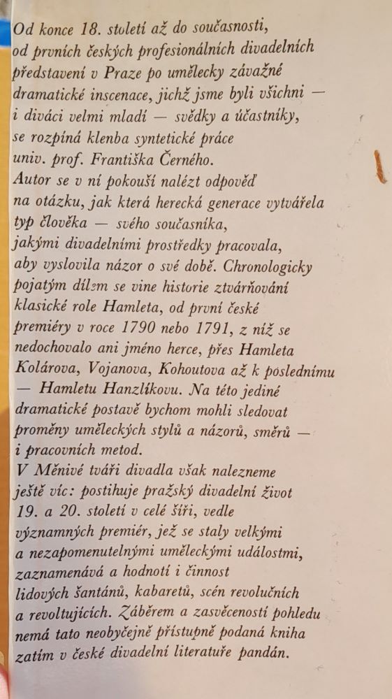 Měnivá tvář divadla aneb Dvě století s pražskými herci