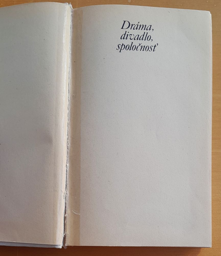 Dráma, divadlo, spoločnosť / Edícia Okno