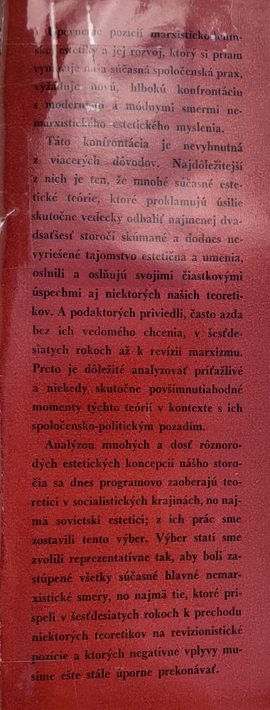 Za marxisticko-leninskú estetiku / Človek a umenie