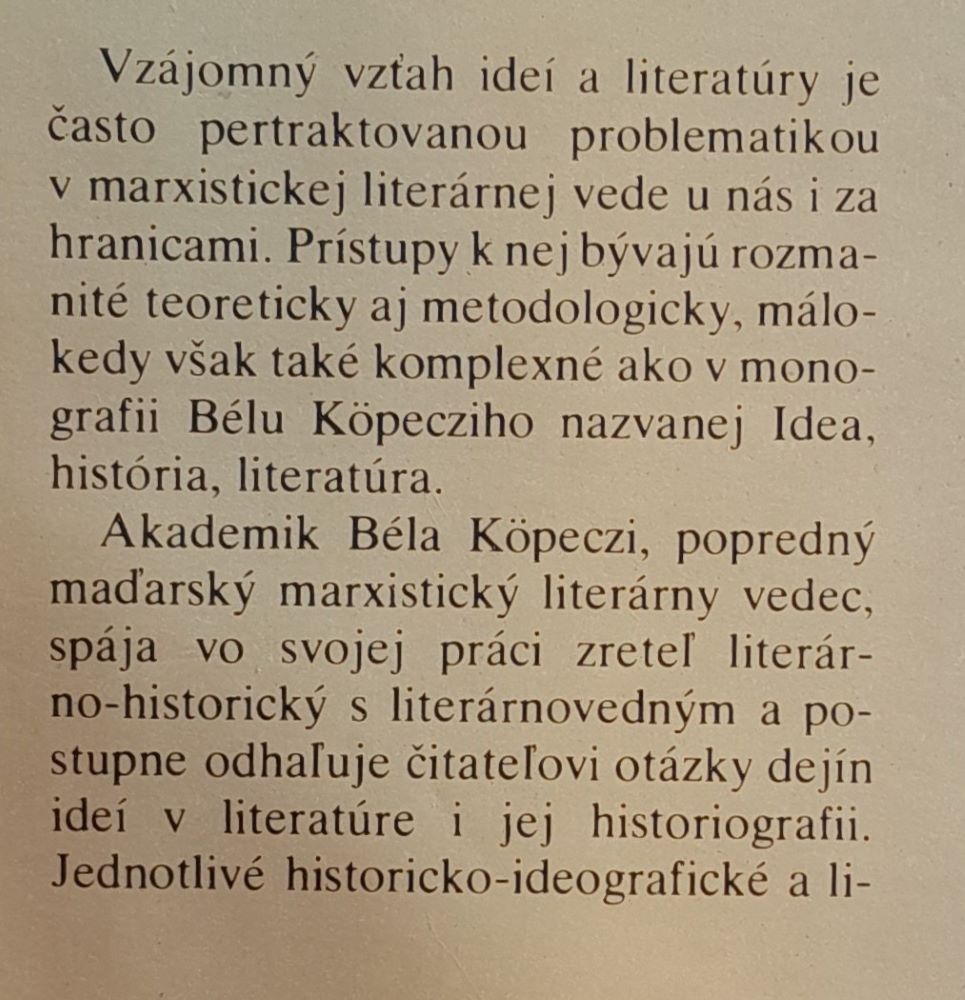Idea, história, literatúra / Studia litteraria