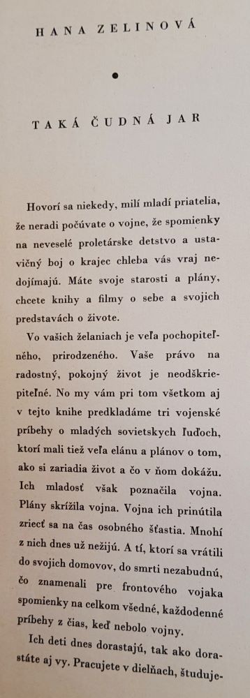 Taká čudná jar / Za nový život