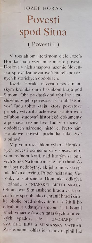 Povesti spod Sitna Povesti 1. / Vybrané spisy