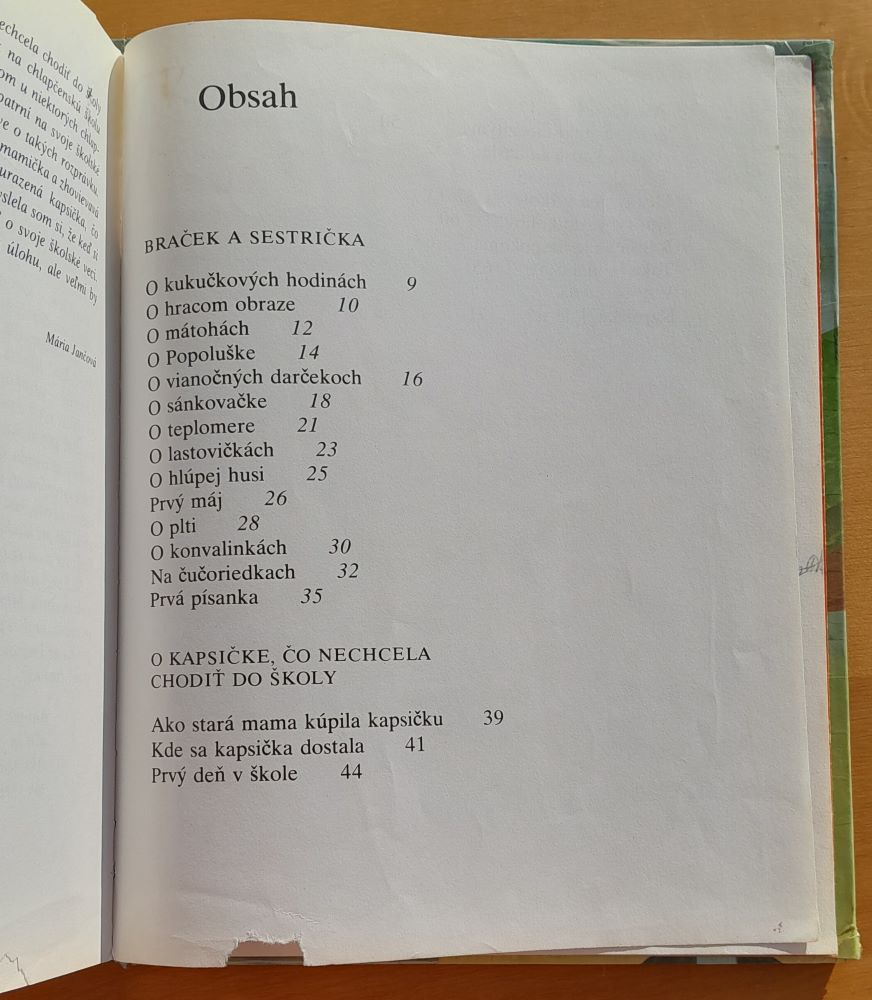 Braček a sestrička / O kapsičke, čo nechcela chodiť do školy / Vybrané spisy