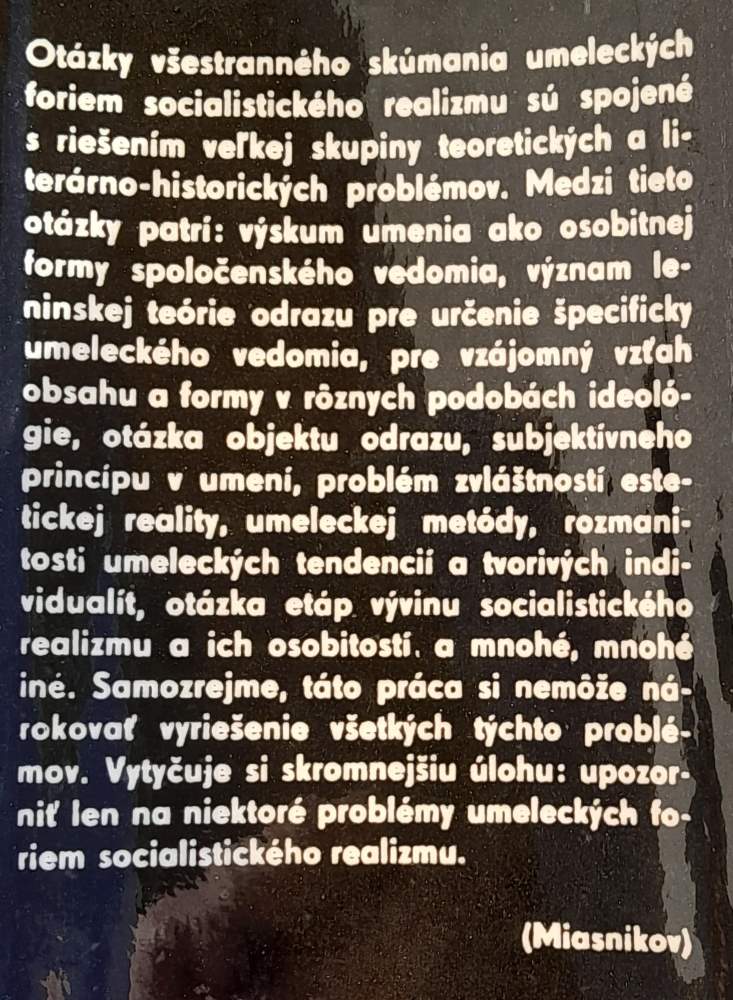 O umeleckej forme socialistického realizmu / Zborník / Edícia Okno