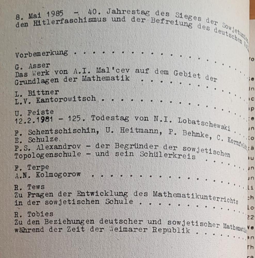 Mitteilungen 1985 Heft 1. 2.- 3. / Mathematische Gesellschaft der DDR