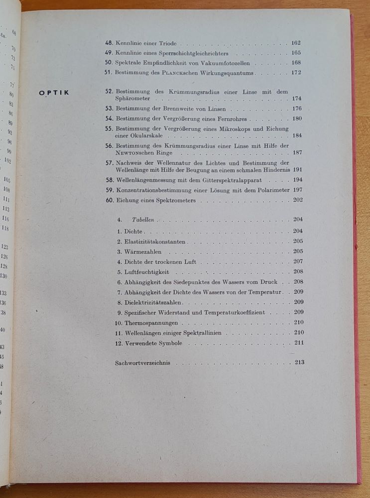 Physikalisches Praktikum / Praktický kurz fyziky