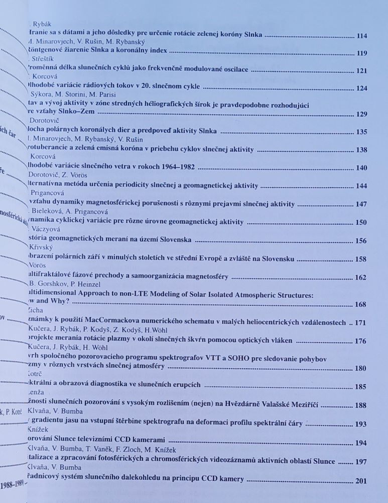 13. Celoštátny slnečný seminár Upohlav 1996