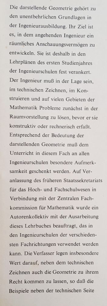 Darstellende Geometrie / Deskriptívna geometria