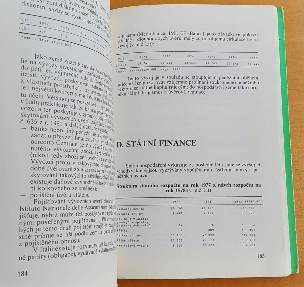 Itálie - San Marino / Obchodně ekonomické sborníky