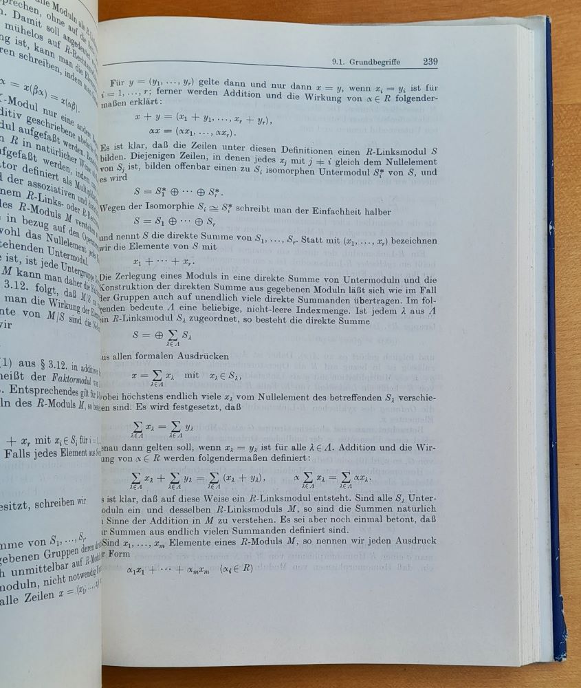 Einfuhrung in die Algebra / Úvod do algebry