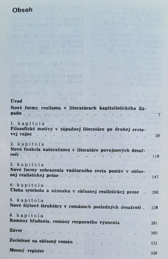 Nové podoby realizmu v západných literatúrach / Človek a umenie