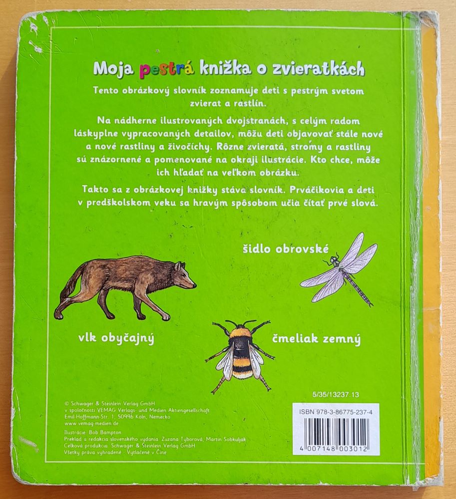 Moja pestrá knižka o zvieratkách