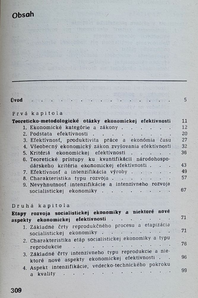 Efektívnosť a intenzifikácia