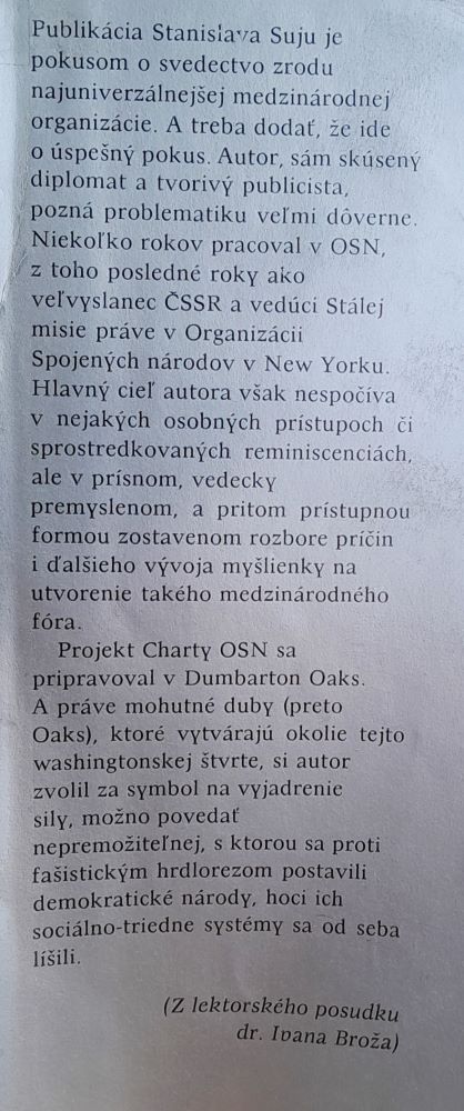Svedectvo nemých dubov / Diplomatické archívy tzv. veľkej trojky o založení OSN