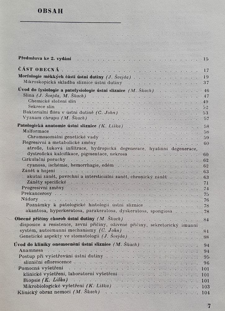 Onemocnění ústní sliznice / Patologie, terapie a diferenční diagnostika onemocnění ústní sliznice