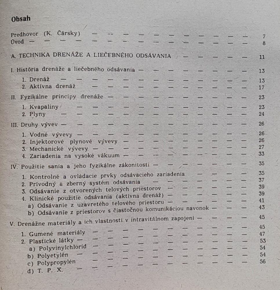 Drenáž a liečebné odsávanie / Postgraduálne štúdium lekárov