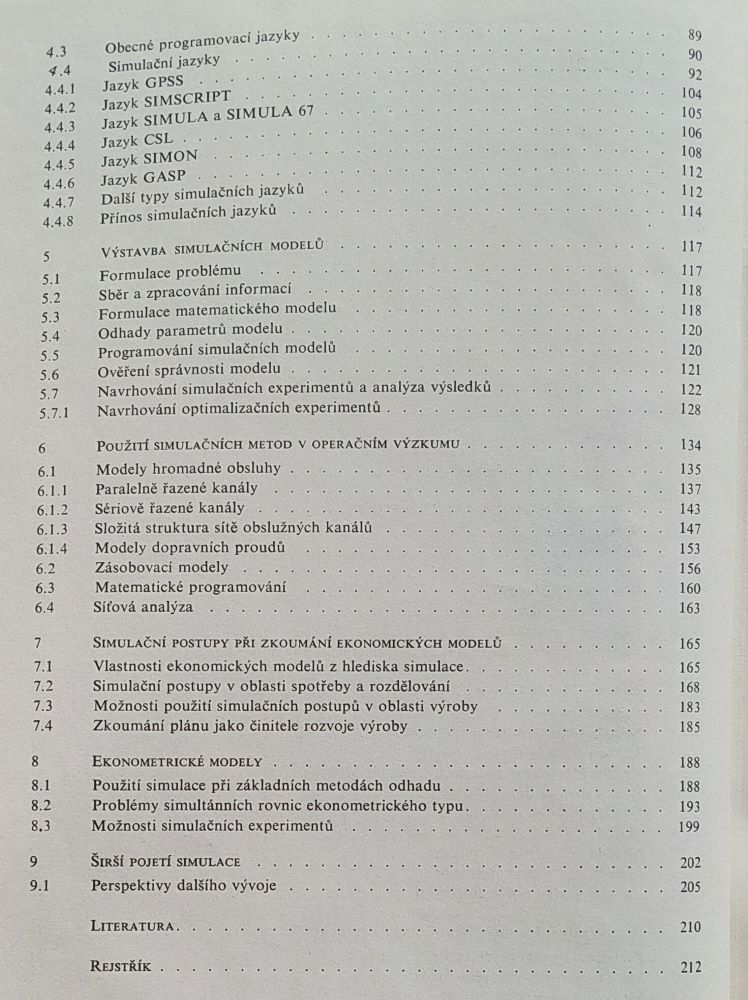Simulační modely ekonomických procesú