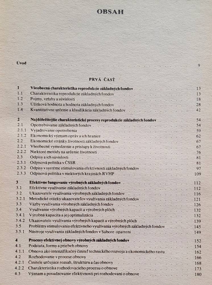 Teória reprodukcie základných fondov / Edícia ekonomickej literatúry