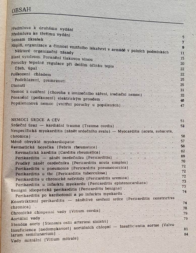 Základy nemocničního a polního vnitřního lékařství