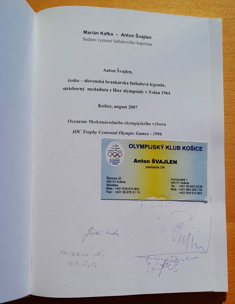 Sedem vyznaní futbalového kapitána / Anton Švajlen, česko-slovenská brankárska futbalová legenda