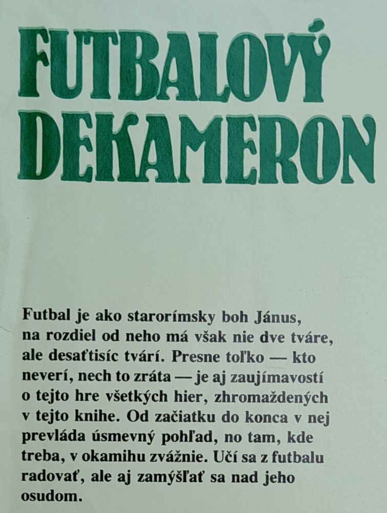 Futbalový dekameron / 10 000 zaujímavosti o futbale