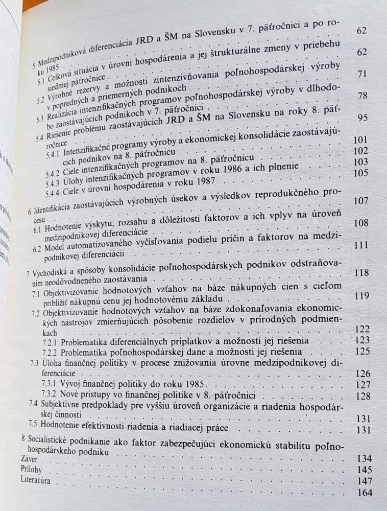 Ekonomická diferenciácia v poľnohospodárstve a možnosti jej riešenia