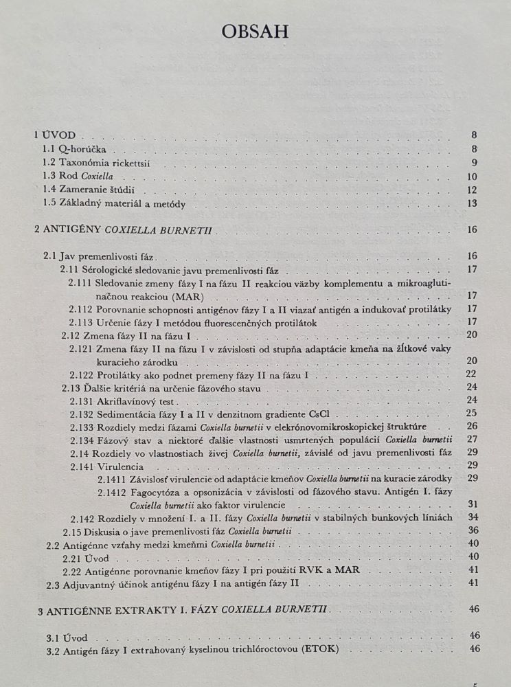Antigény a imunita pri Q horúčke