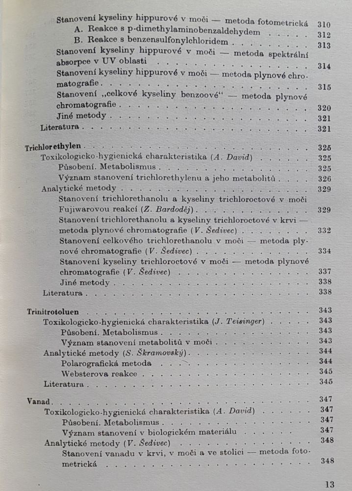 Exposiční testy v prúmyslové toxikologii