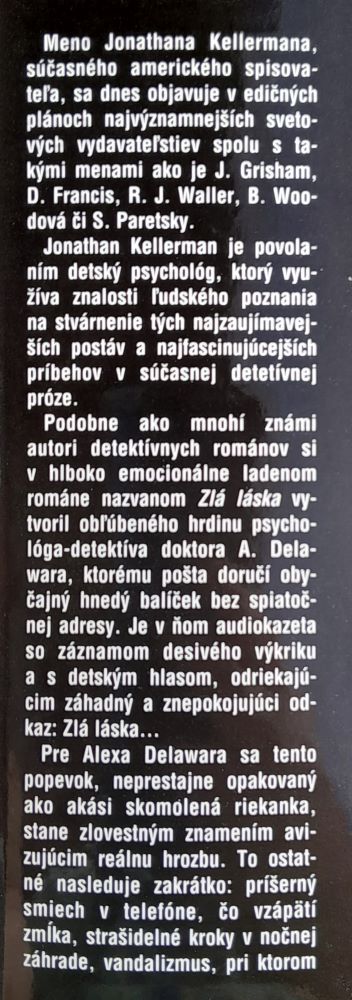 Zlá láska / 8. diel série Alex Delaware / psycgothriller