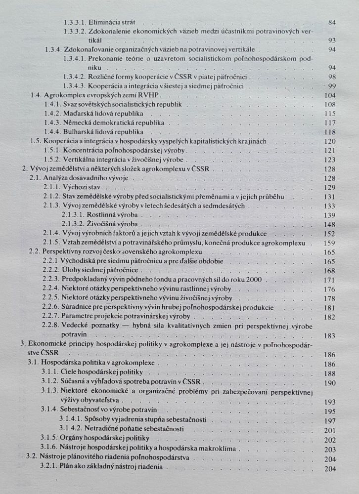 Hospodárska politika v agrokomplexe