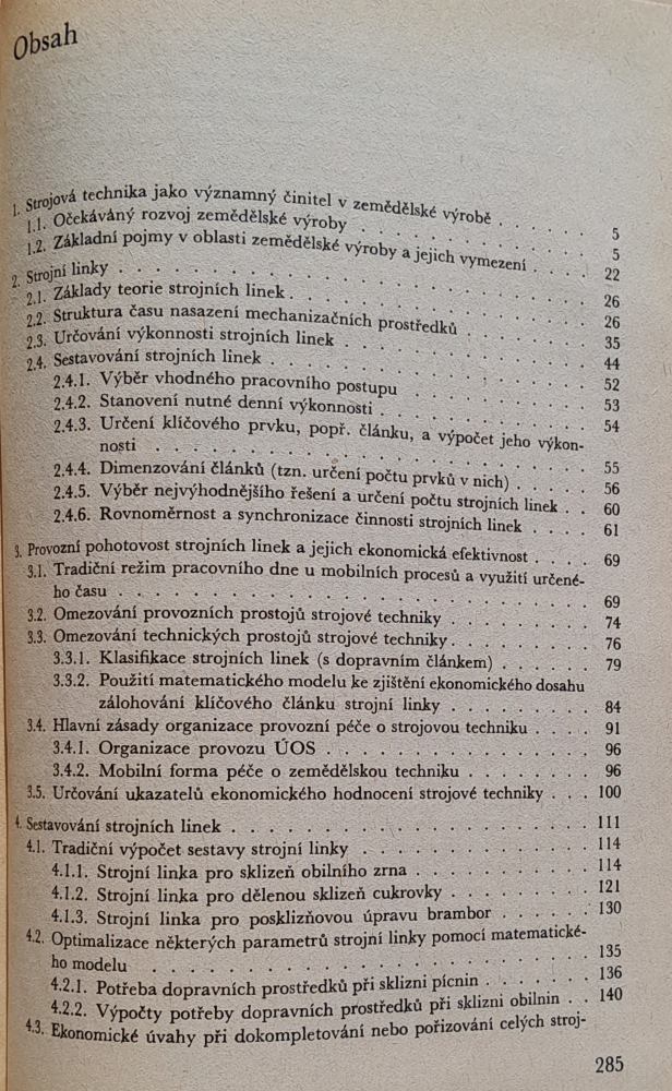Strojní linky v zemědelství a jejich ekonomika