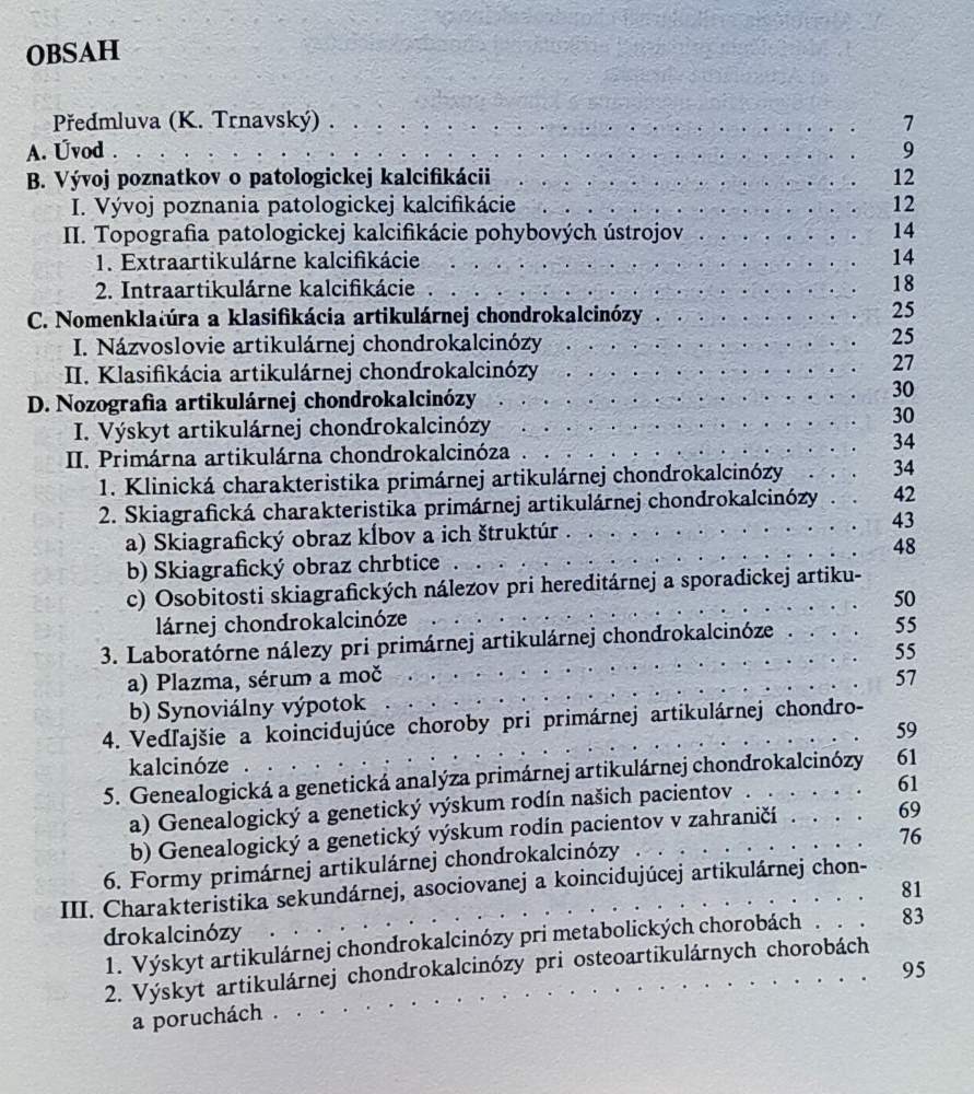 Chondrocalcinosis articularis / Edícia pre Postgraduálne štúdium lekárov