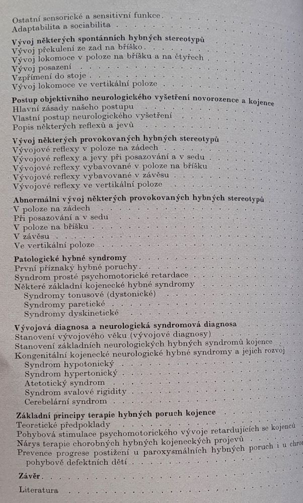 Vybrané kapitoly kojenecké neurologie