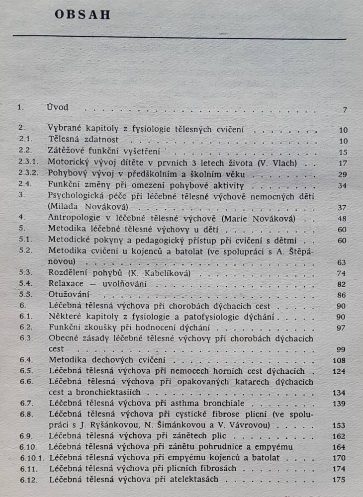 Léčebná tělesná výchova v pediatrii