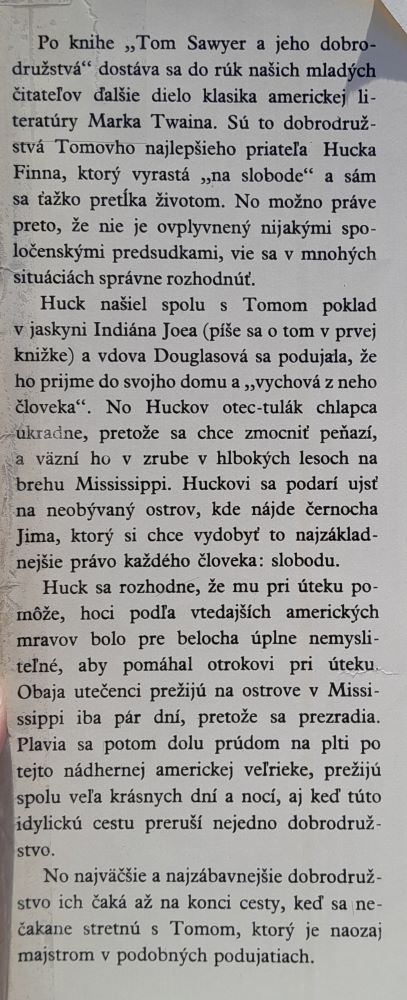 Dobrodružstvá Hucklberryho Finna / KMČ