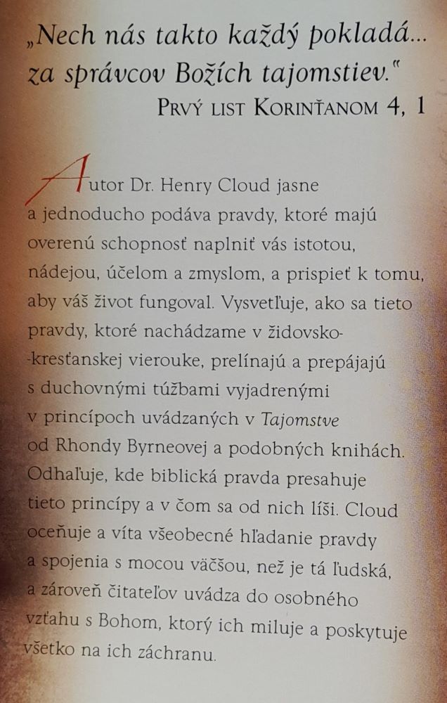 Božie tajomstvá / Odkrývanie pokladov určených vám