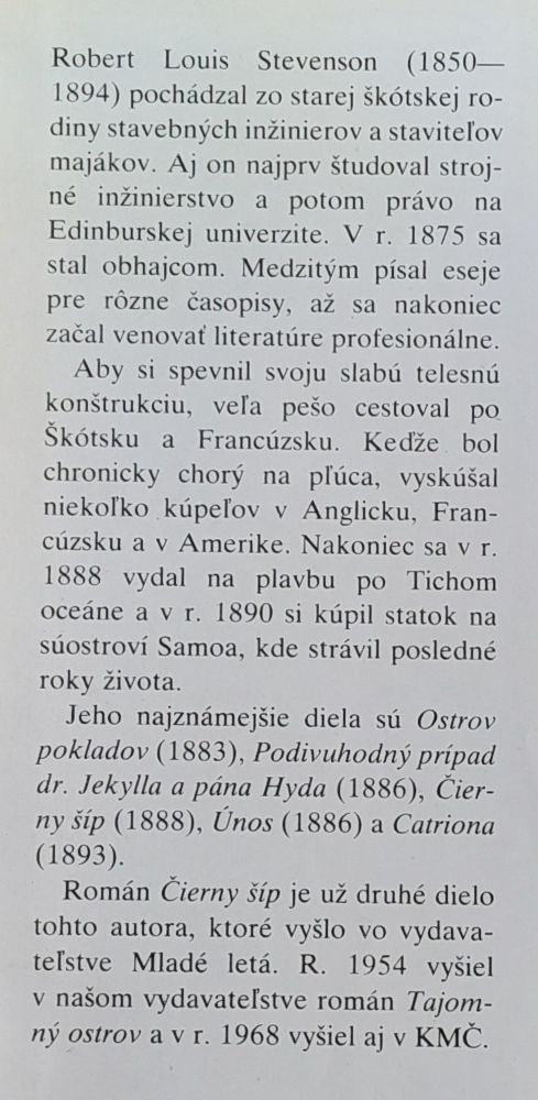 Čierny šíp - Robert Louis Stevenson