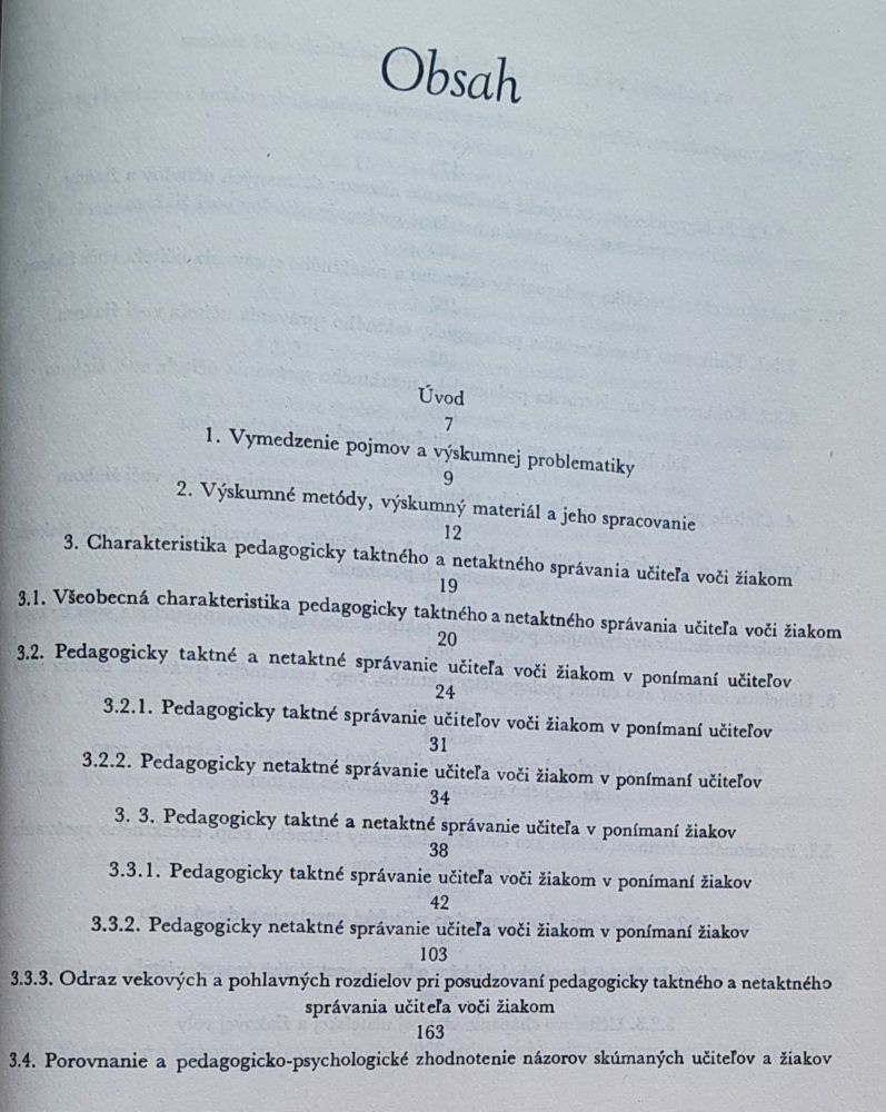 Psychológia učiteľovho pedagogického taktu / Základné pedagogické a psychologické diela