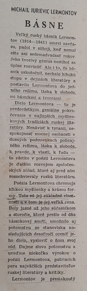 Básne - Lermontov