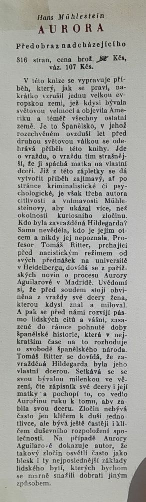 Aurora / Předobraz nadcházejícího / Román ze západu