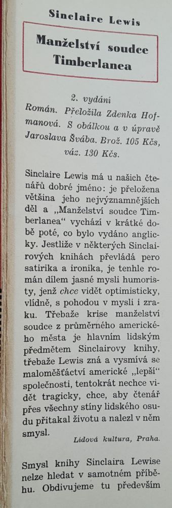Manželství soudce Timberlanea - román