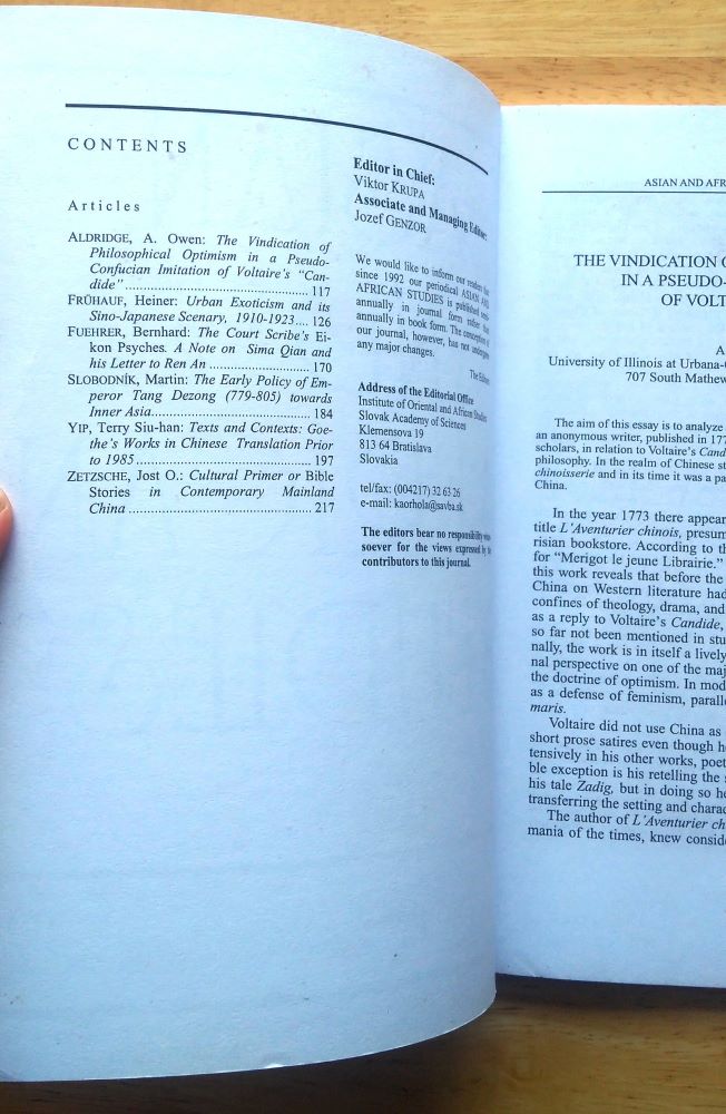 Asian and African studies 1. 2.