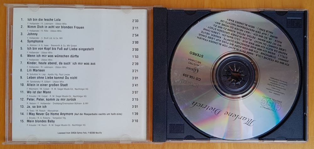 Marlene Dietrich / CD