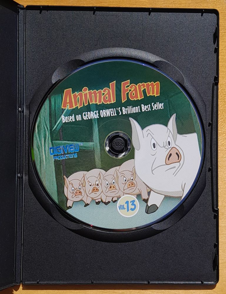 Based on George Orwells Brilliant Best Seller / Animal Farm / DVD / Animated Feature Film